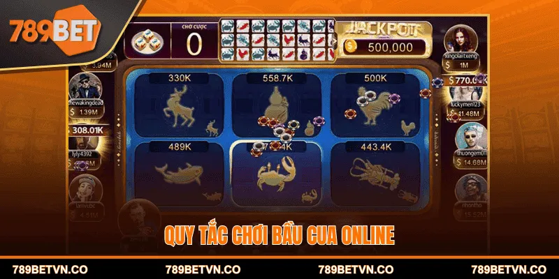 Quy tắc chơi Bầu cua online