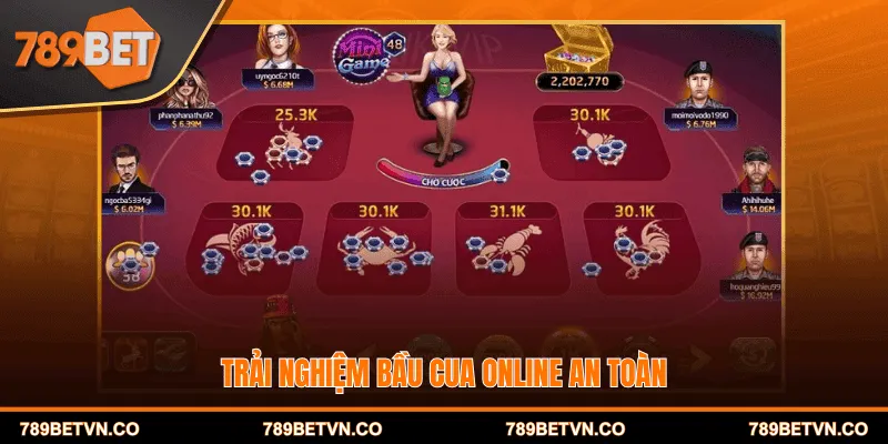 Trải nghiệm Bầu cua online an toàn 